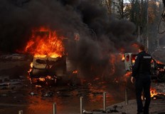 Силни взривове се чуха рано тази сутрин в украинската столицаДевет