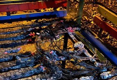 Беседка в квартал Здравец в Русе е обгорена цялатаНа видео