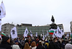 Членове и симпатизанти на партията се събраха пред Народното събрание