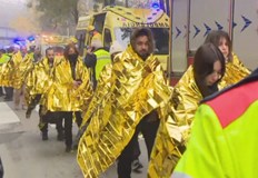 Сблъсъкът се размина без жертви съобщават от местната служба за