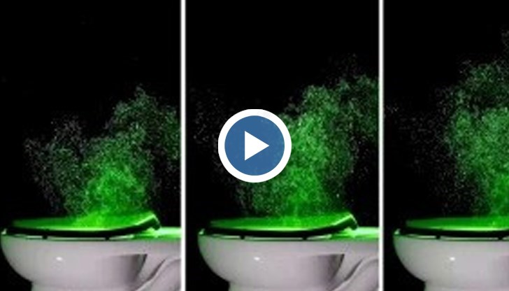 Капчиците се изстрелват от тоалетната със скорост от 6,6 метра в секунда