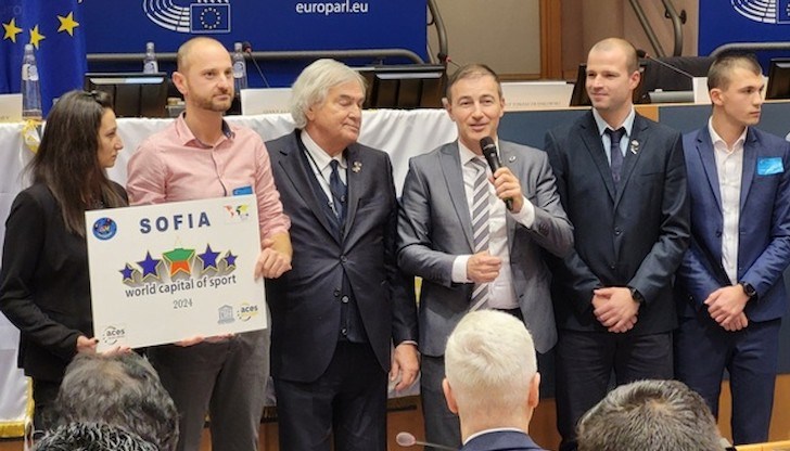 Преди дни София получи знамето за „Световна столица на спорта“ през 2024 година