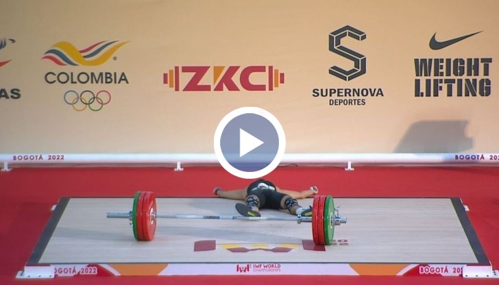 Русев дори завърши с изпускане на щангата и падане на земята