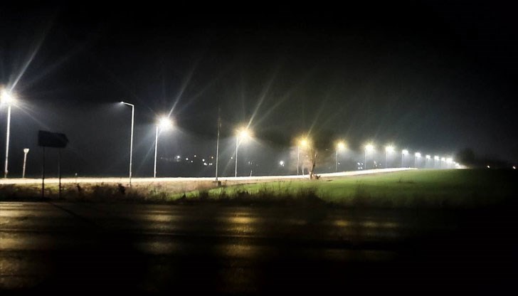 С новоизграденото осветление ще се подобри пътната безопасност в един от ключовите участъци на територията на общината