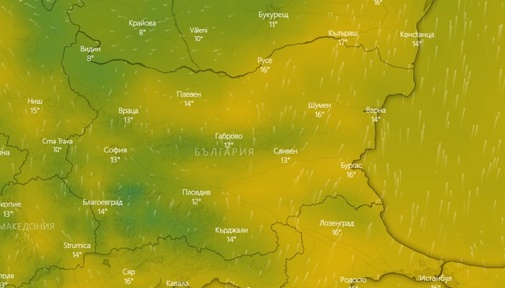 Температурите започват да се повишават и през следващата седмица се очакват стойности до 15 - 16 градуса