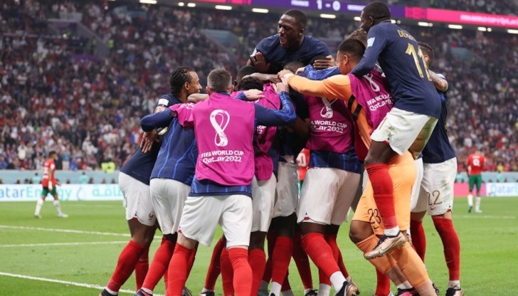 Франция вкара втори гол на Мароко и докосва финала
