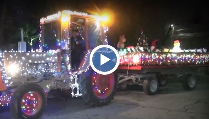 Машината е украсена с лични средства от кмета