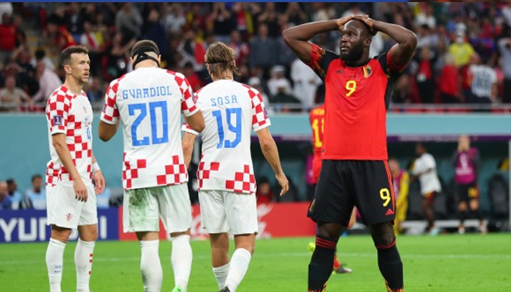 Равенството 0:0 с Хърватия изпрати белгийския тим у домаБелгия отпадна