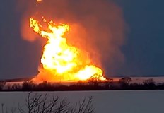 Жителите на едно село са евакуирани но няма пострадалиГазопровод свързващ