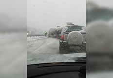 Дъждът преминава в сняг и в Русенска областМостът при село