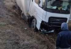 Движението на пътя Русе Свиленград не е нарушеноТежкотоварен автомобил