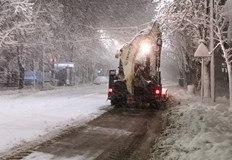 Зимата пристигна в края на януариОбилен снеговалеж над Русе образува