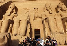 Скулптурата е в древния южен град АсуанЕгипетските власти съобщиха че