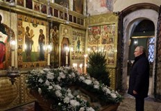 За първи път от години насам руският президент отбеляза Бъдни