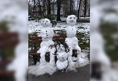 Добрин Колев срещнал нестандартното русенско семейство при разходката си в