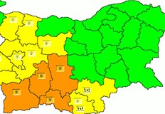 НИМХ обяви оранжев код за областите Благоевград Пазарджик Пловдив и