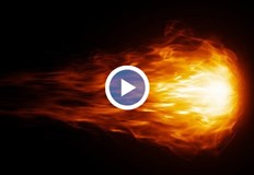 Събитието беше заснето от охранителна камераМетеор озари нощното небе над