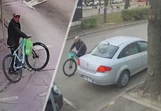 Кадри показват мъж на преклонна възраст с въпросния велосипед Откраднаха колелото