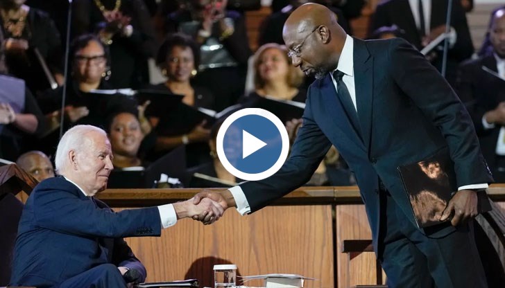 Байдън стана първият действащ президент на САЩ, изнесъл слово по време на неделна служба в църквата на Кинг в Атланта