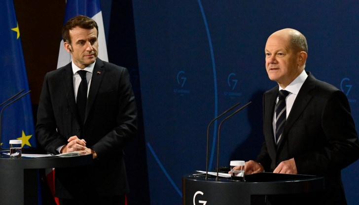 Германският канцлер и френският президент дадоха съвместно интервю за германска медия