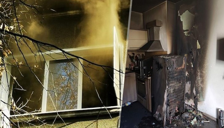 Пламъците са тръгнали от късо съединение в ел. инсталацията