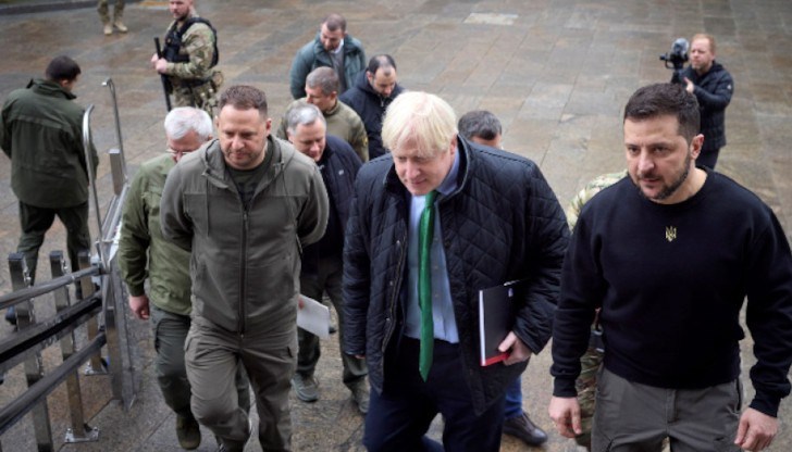 Бившият британски премиер Борис Джонсън посети изненадващо Украйна