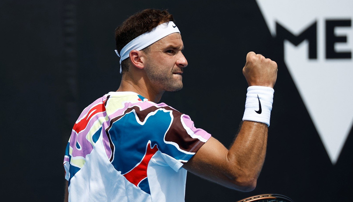 Българинът победи Аслан Карацев от Русия в три сетаГригор Димитров