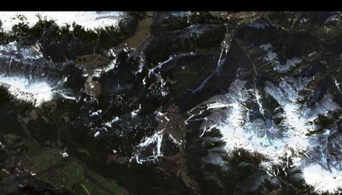 Липсата на сняг е явна на целия континентСателитни изображения показаха