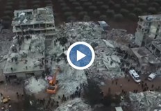 Град Джандарис тъне в руиниКадри от дрон публикувани от Ройтерс