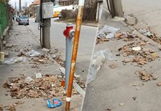Снимки от социалната мрежа показаха струпани листа по тротоаритеТри дни