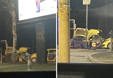 Млад шофьор връхлетя три таксита спрели на червен светофарСнощи е