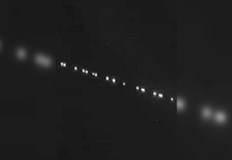 Кюстендилци се питат дали това са светлини на самолети преминаващи