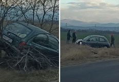 Другият автомобил участвал в катастрофата се е озовал в полетоКола