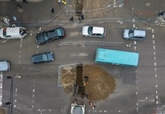 Само на улица Борисова не бяха посягалиРемонт на улица в