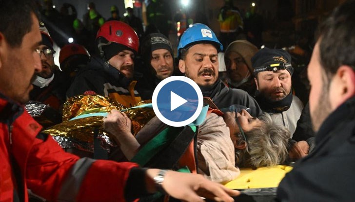 Жената е спасена след 212 часа под развалините от опустошителните земетресения в югоизточния турски окръг Адъяман
