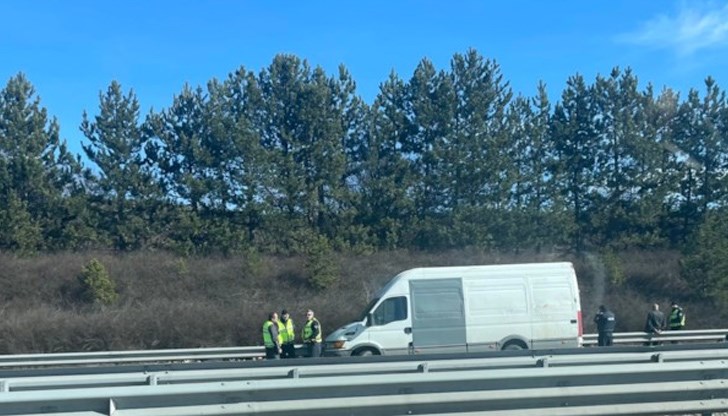 Микробусът е пътувал в посока от Пловдив към София