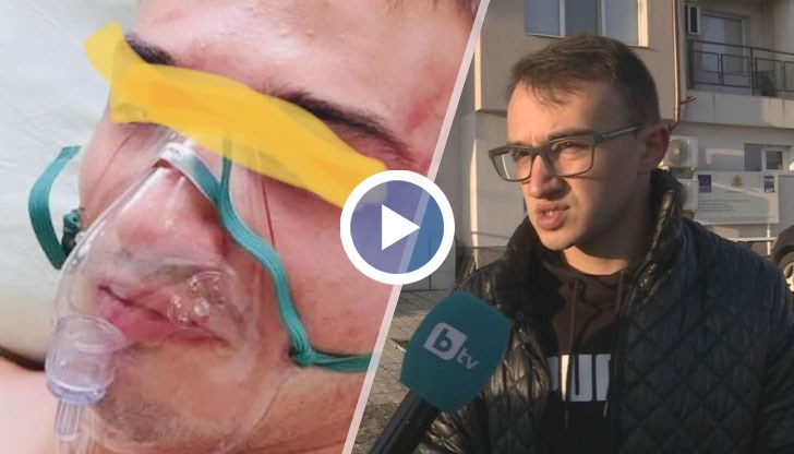 Младежът твърди, че е бил завързан за стол в полицейското управление по време на побоя