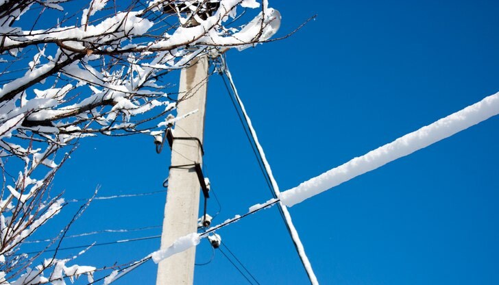 В много общини са скъсани жиците от електропреносната мрежа