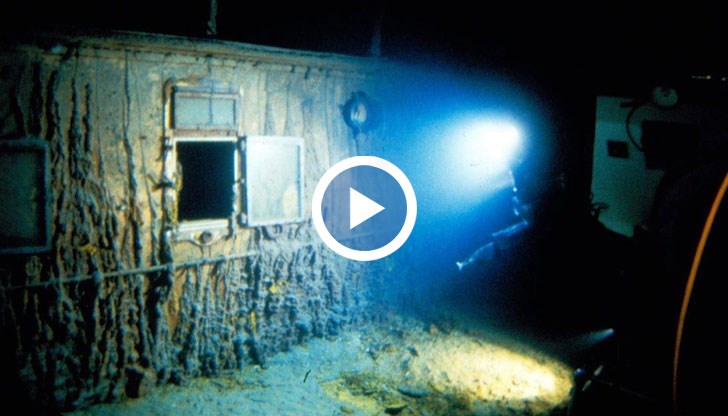 На тях се виждат отломките на легендарния кораб на морското дъно