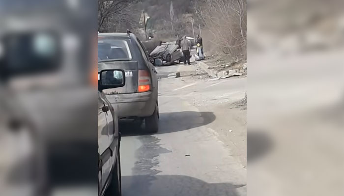 Инцидентът стана на пътя за квартал Средна кулаКатастрофа стана днес