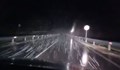 Сняг се сипе на парцали на пътя Ново село - Тетово
