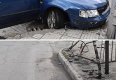 Шофьорът е решил да избяга след като ударя бус помита