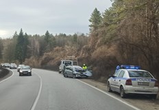 По непотвърдена информация водачът е самокатастрофиралПътен инцидент е станал в