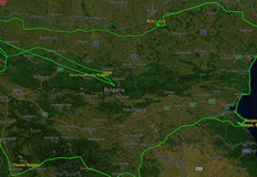 Самолетът остави GPS следа на описаната държавната граница от 2480