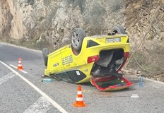 Инцидентът е станал малко преди Римският мост Такси се обърна на