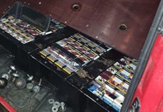 Цигарите са открити в микробус с българска регистрация Нелегален превоз
