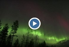 Уникално Северно сияние озари ЛапландияНебесното шоу бе в различни нюанси