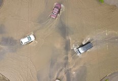 На много места в турската столица имаше проблеми с трафикаПроливен