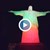 Статуята Христос Спасител в Рио грейна в цветовете на българския флаг