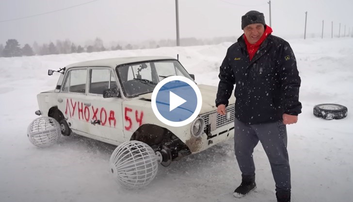 Блогърите от "Гараж 54" успяха да се повозят на колата с колела от арматурно желязо